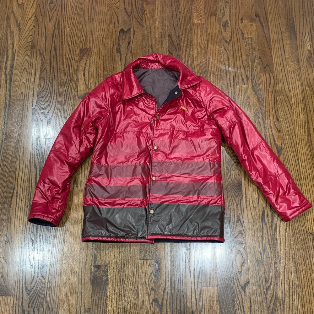 Like New Puma Reversible Button Jacket Men’s Size O Japan Sizing